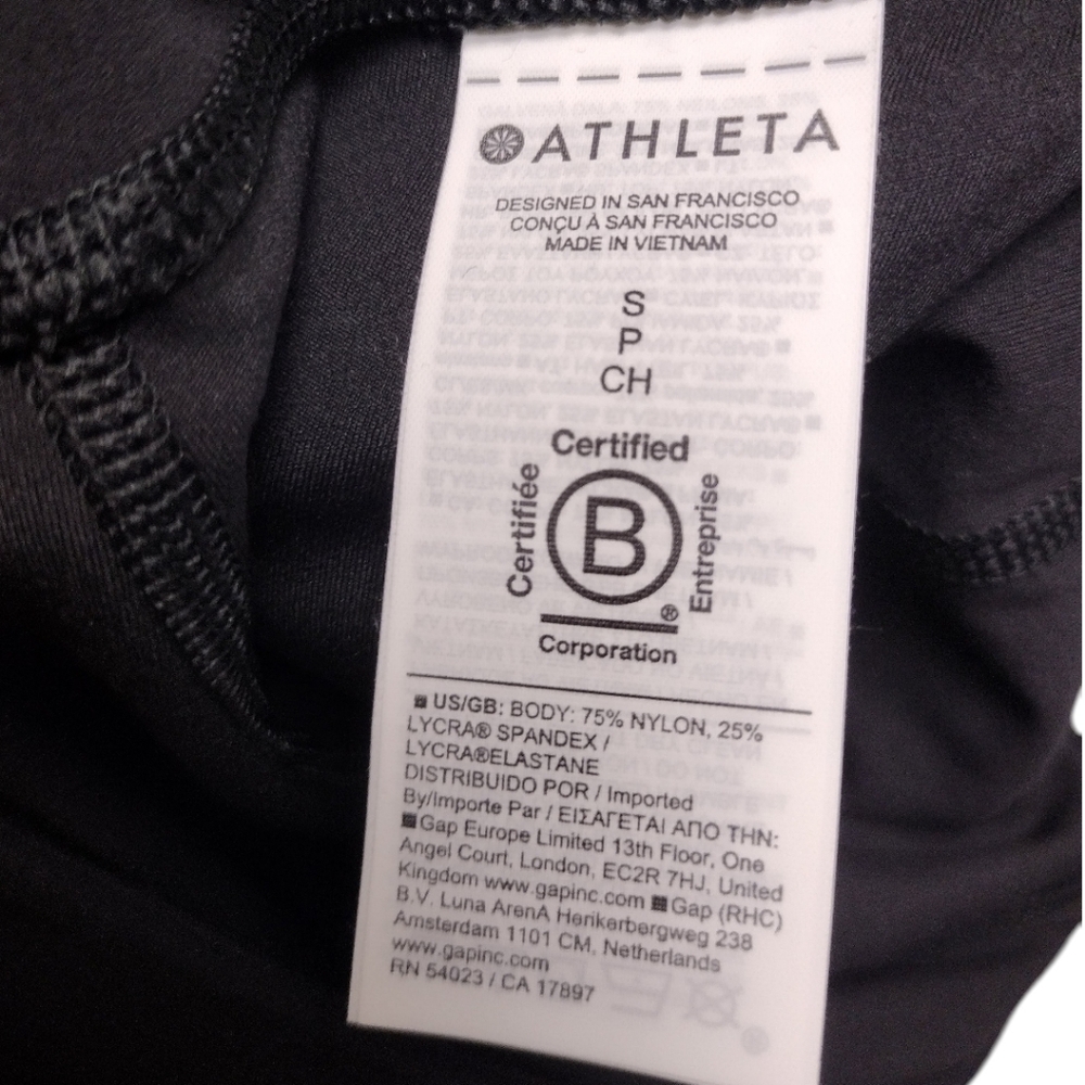 Athleta Elation Split Slim Flare NWT Black Small - Picture 8 of 11